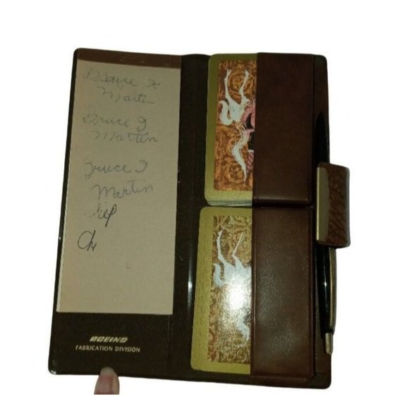 Playing Cards in Case, 2 Decks of Cards, Card Games, Paper Tablet, Ritepoint Pen - Picture 1 of 9